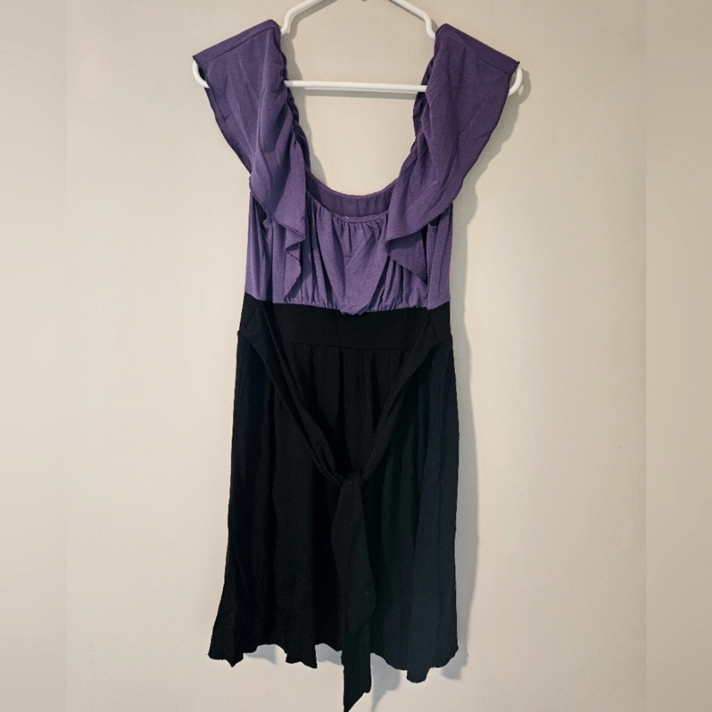Black and Purple Dress